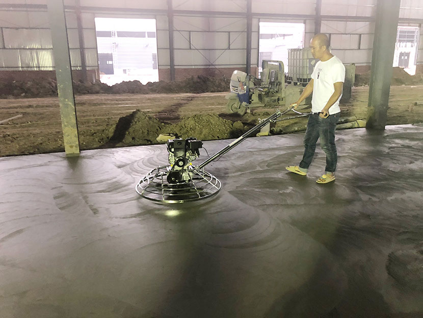 New Workshop Concrete Laser Leveling Paving Project