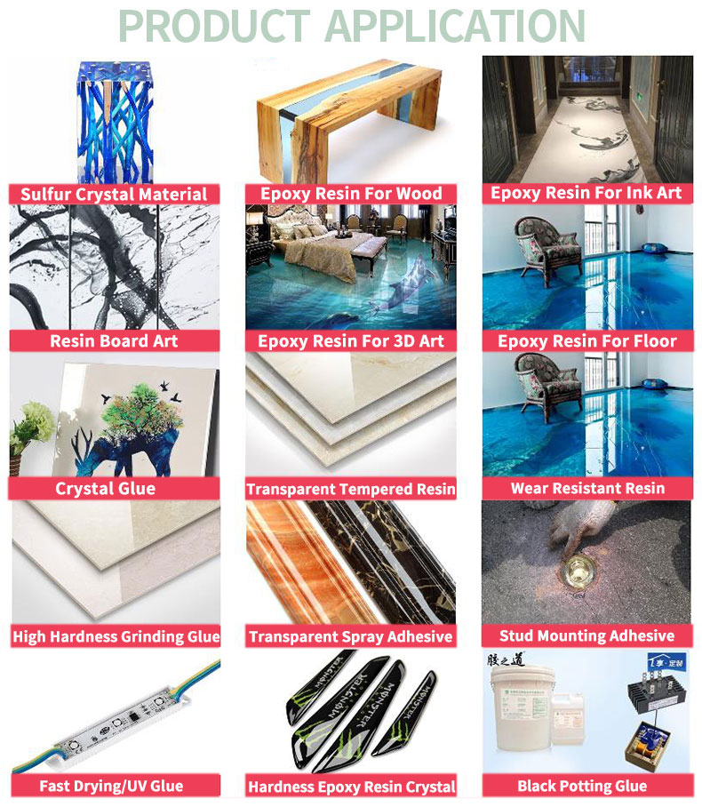 Crystal Clear Epoxy Resin For Wood Table Countertop Floor Art